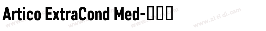 Artico ExtraCond Med字体转换
